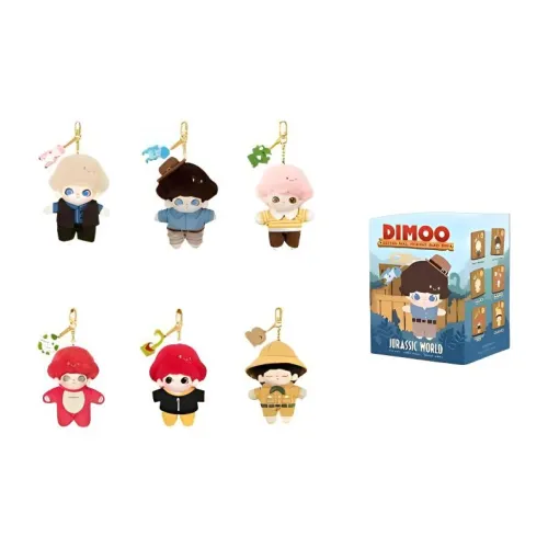 POP MART Dimoo Jurassic World Collection Слепые коробки Один Mystery Коробка Целая коробка 6 шт