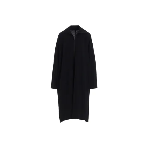 Yohji Yamamoto Y'S Fw25 MILD WASHABLE Джерси Stand Up Ожерелье-чокер Платье Длинный рукав Платье Женские