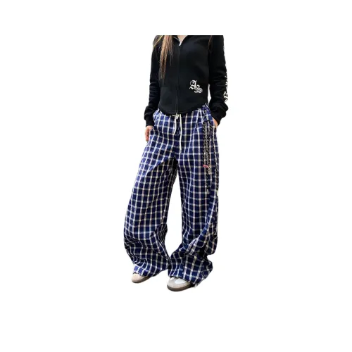 UNA RETA Blue Unisex Casual Pants UNA RETA Синий Унисекс Повседневные Брюки