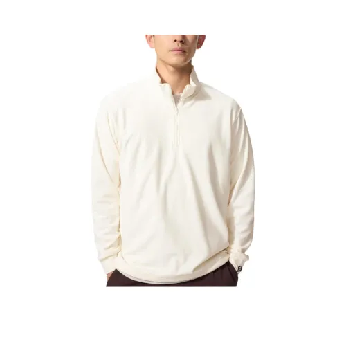 UNIQLO Сливочный Мужской Свитшот