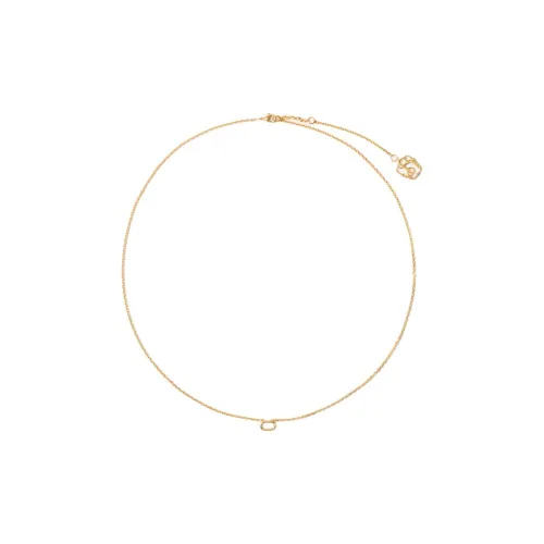 Burberry Тонкое Колье-цепочка Charm Застежка-карабин Подвеска В Виде Буквы «B»