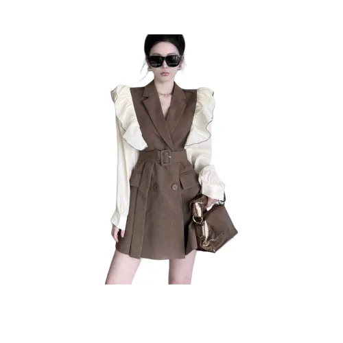 STYUW Длинное платье с длинным рукавом женское