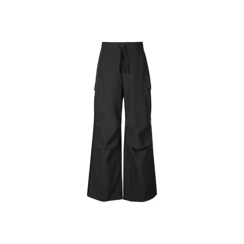 Adidas Originals SS25 Карго Брюки Унисекс Черный