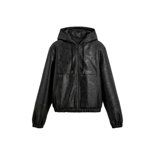 ZARA Черные Мужские Кожаные Куртки