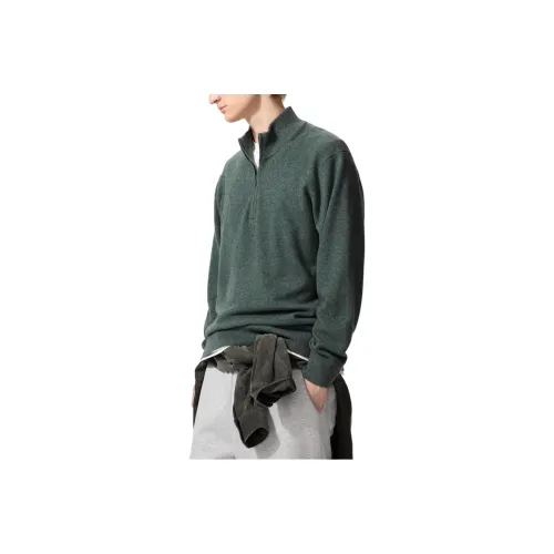 UNIQLO Зеленый Унисекс Кашемировые Свитера