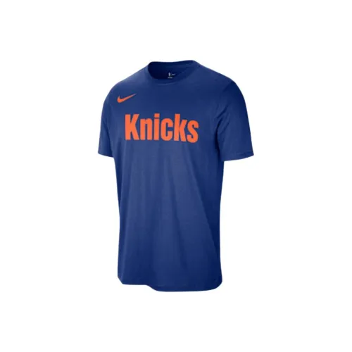 Nike New York Knicks Синий Мужской T-Рубашка