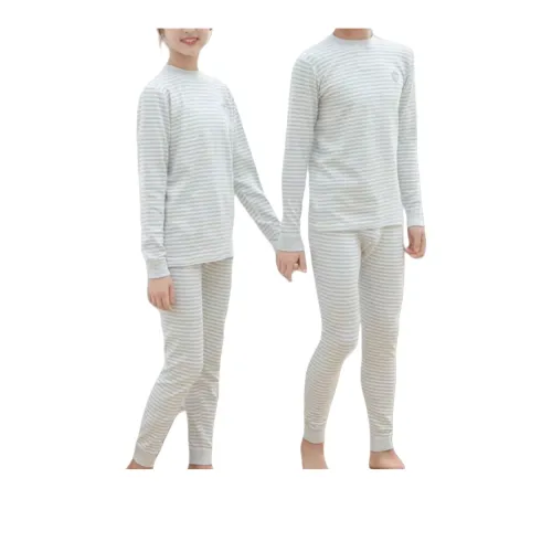 Lan Miao Серые полосы Унисекс Термокомплекты