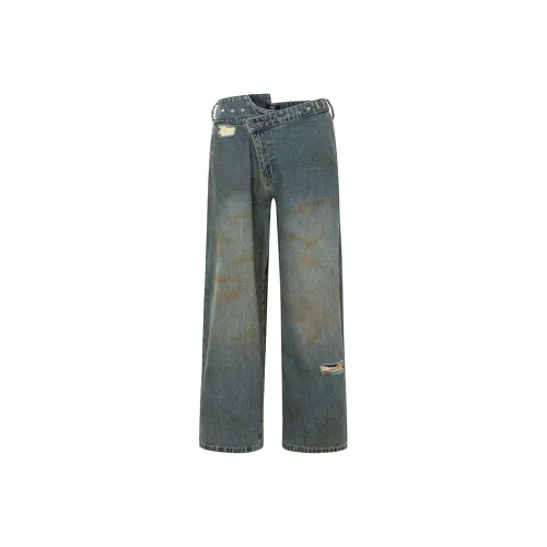 A02 Синий Унисекс Джинсы