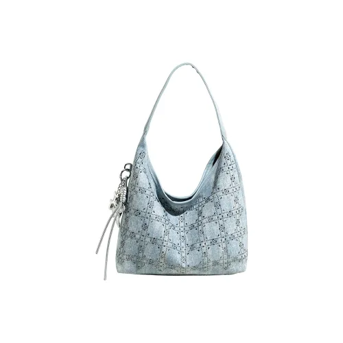 SHIJIA ПУ (полиуретан) Деним Панель Плечевая Сумка Женская Многоцветная