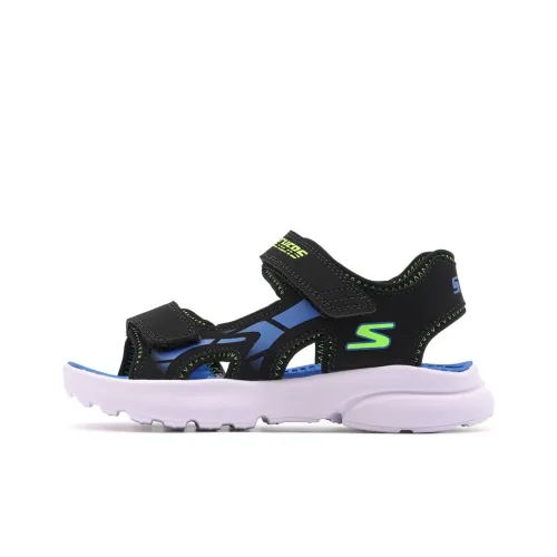 Skechers Razor Splash Аbrasion Resistant Children's Sandals Black Blue Teenagers
