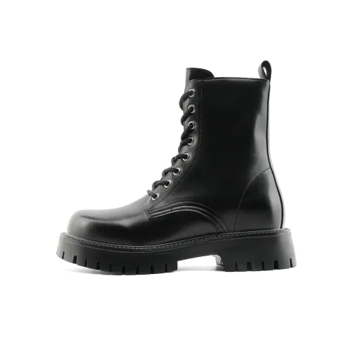 ZHENRAN 7cm Высота Увеличивающие Ботинки Biker Martin Boot Мужские