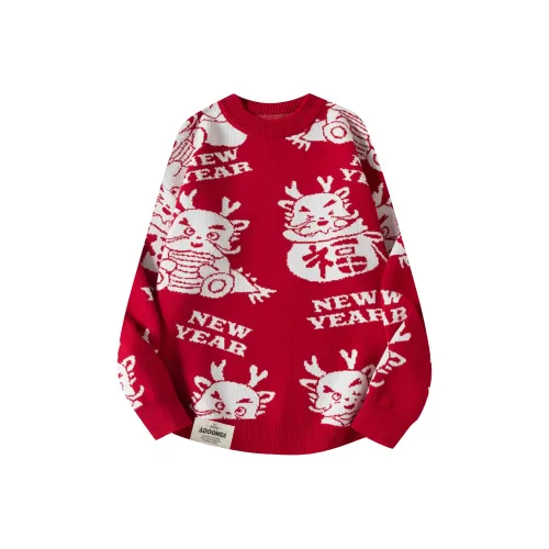 ADOONGA Красный Унисекс Трикотаж