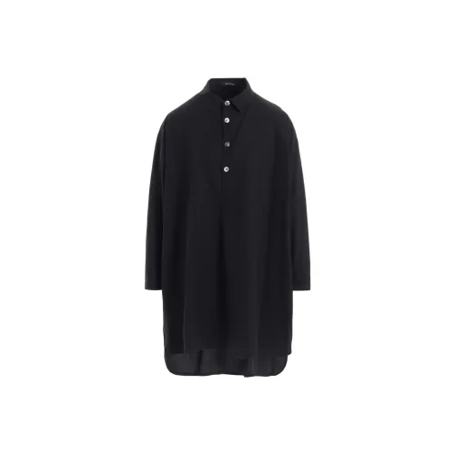 Yohji Yamamoto FW25 HIGH Мягкий Broad ТУНИКА Рубашка Женская