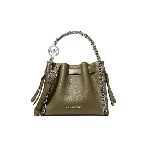 MICHAEL KORS Mina Полиуретан Одно Плечо Сумка Маленькая Женская Оливково-Зеленая
