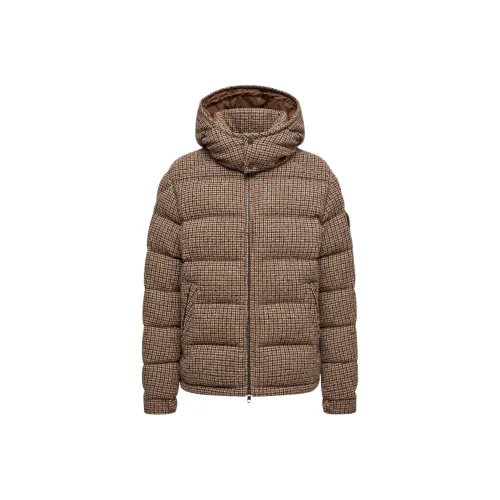 Moncler Montgenevre Series Смесовая шерсть Bouclé С капюшоном Короткий пуховик Пуховая куртка Мужская