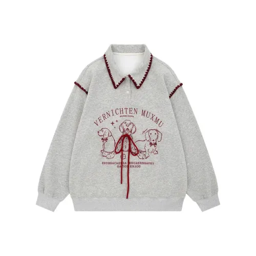 XIAOLIZI Серый Унисекс Свитшоты