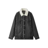 Деним, вымытый, черный, 98201