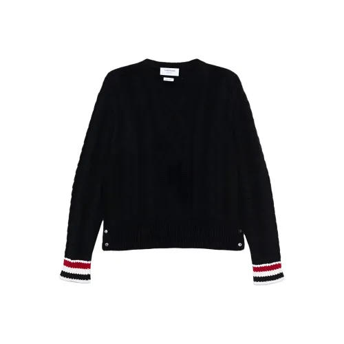 THOM BROWNE Морской синий Мужские свитеры