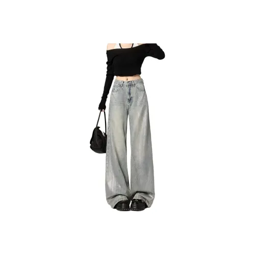 CASTLE WOODS Светло-синие Женские Джинсы