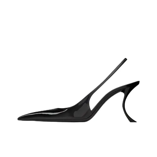 SAINT LAURENT APOLLINE Узкий каблук Высокие каблуки 8,5 см Женские Черный