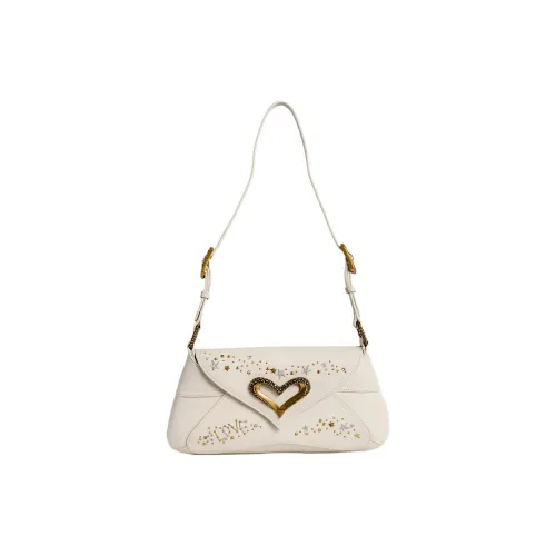 PINKO Кожа Сумка через плечо Средняя Женская Кремовая