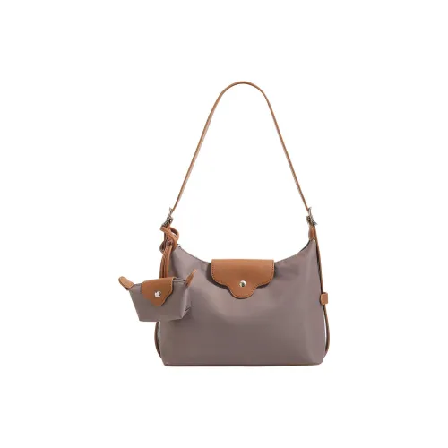 PAYOT Сумка через плечо из нейлона Женская Черная Коричневая Экрю