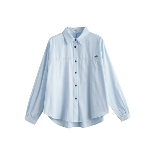 Tonlion Светло-синие Женские Рубашки
