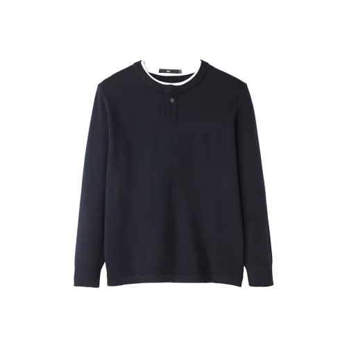 HLA Темно-синий 14 Мужской Трикотаж