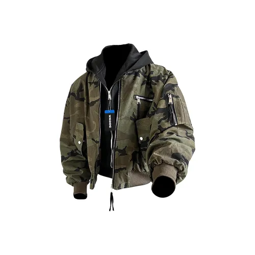 WKOOG Камуфляж Унисекс Куртки