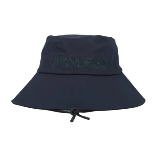 JW Anderson 100% хлопок Шляпы ведра Женские Морской синий