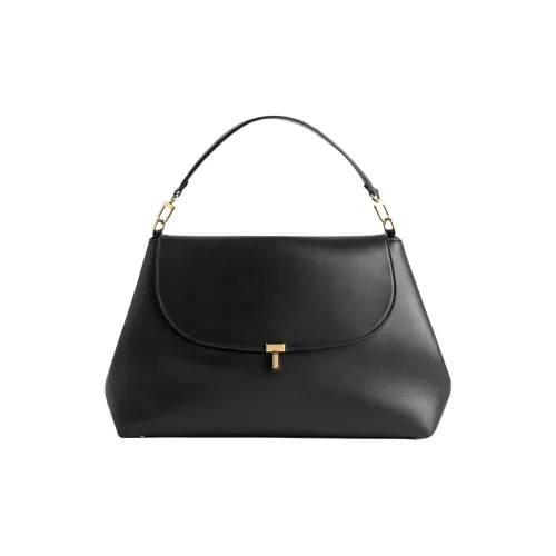 TOTEME T Lock Корова Кожа Одно Плечо Сумка Женская Черная