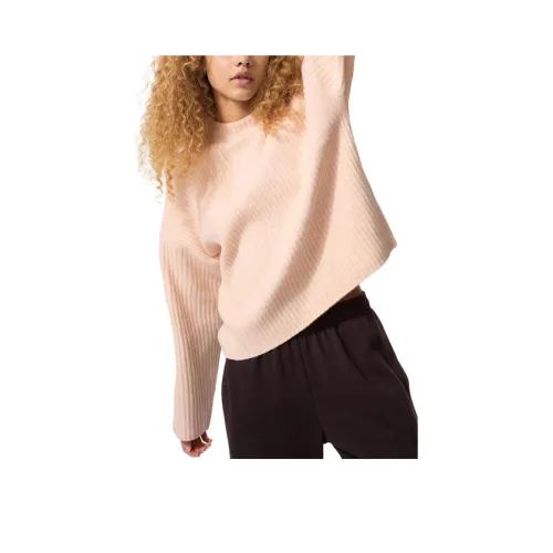 UNIQLO Пастельно-розовый Женский Трикотаж