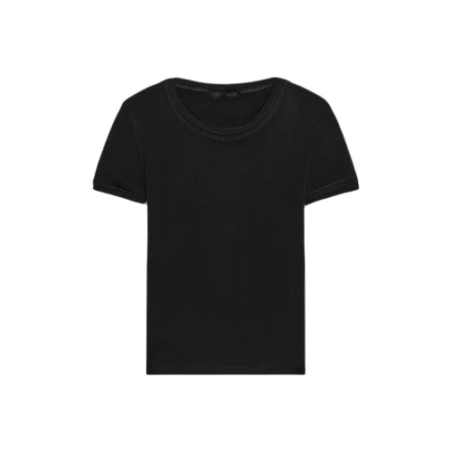 ZARA Черные Женские T-рубашки