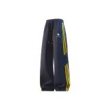 Темно-синий, синий, желтый, полосы, [осень и зима, утолщенные, тренировочные, брюки]