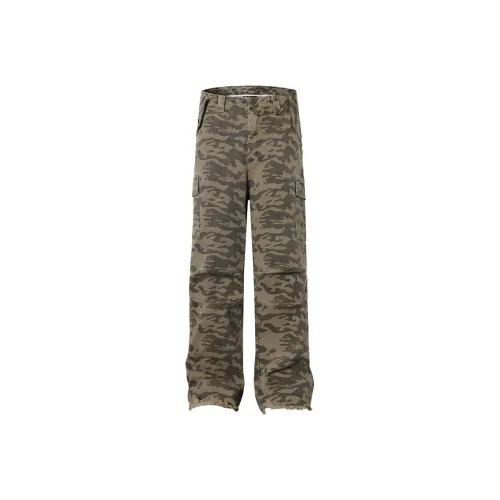 SHIGEYIXIANSHENG Хаки Унисекс Джинсы