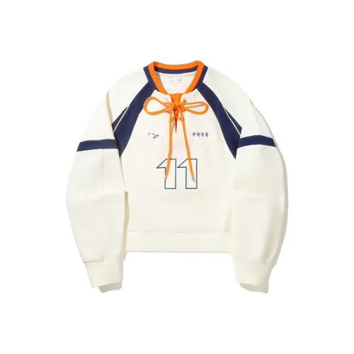 Подкладка Mother Of Pearl Белый Глубокий Синий Морковный Апельсин Женский Свитшот