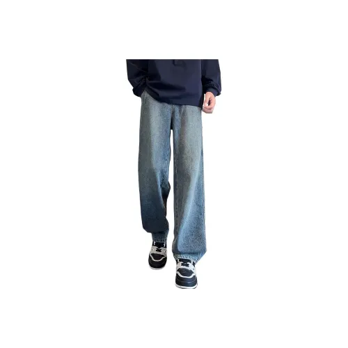 Tonlion Винтажные синие мужские джинсы