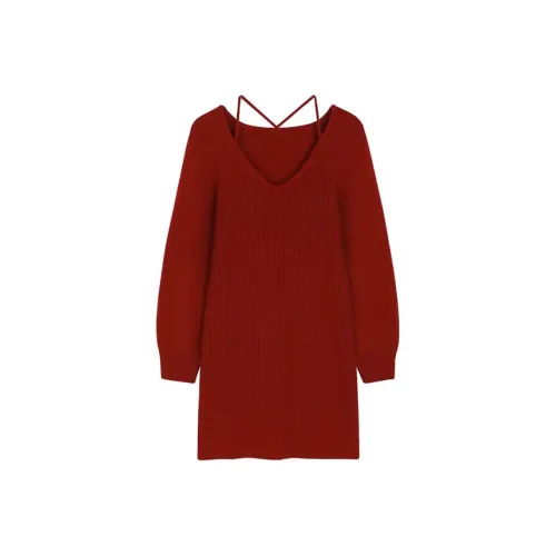 GORGEOUSIDEA Длинное платье с длинными рукавами женское