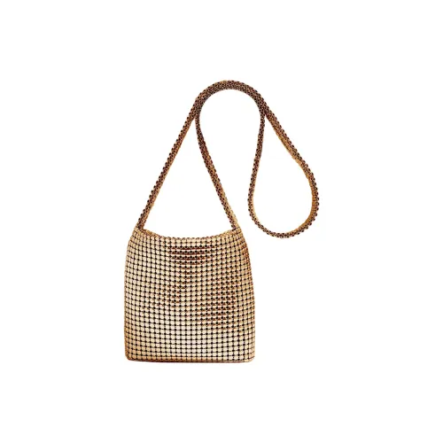 Paco Rabanne Металл Сетка Сумка Сумка через плечо Маленькая Женская Золотая