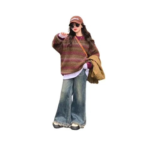 Disney Круглый вырез Свитер Осенний и Зимний Подростки