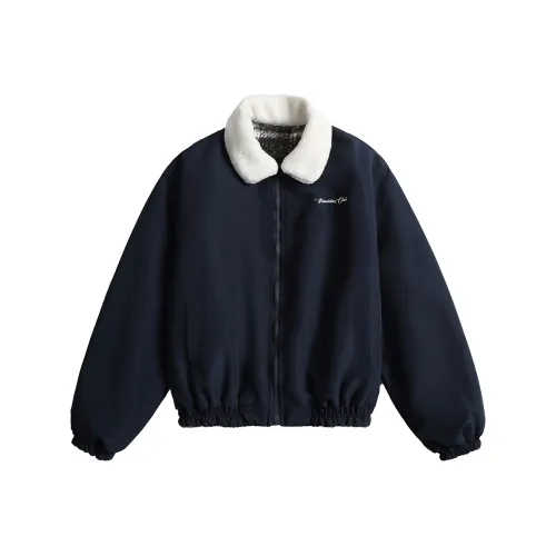 NANDCHN Темно-синий синий унисекс пуховики