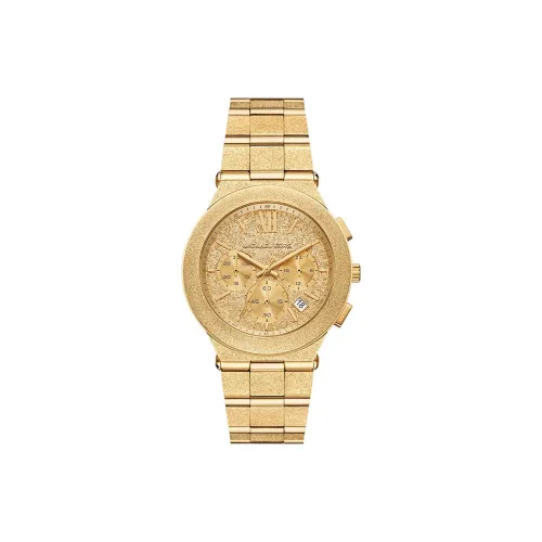 MICHAEL KORS Женские часы Кварцевый механизм Ремешок из нержавеющей стали 40 мм Циферблат из золота