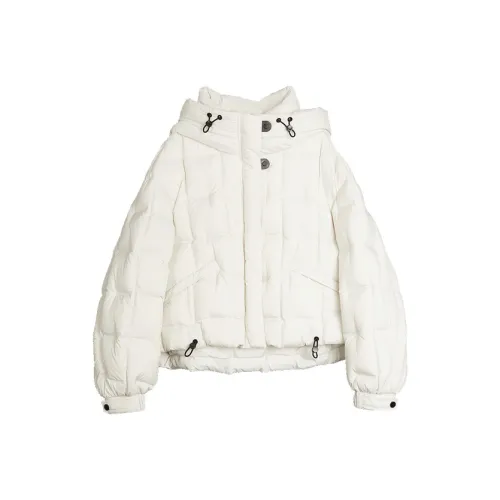 ELLE Экрю Женские Пуховики