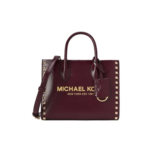 MICHAEL KORS Mirella Искусственная кожа Сумка через плечо Сумка Маленькая Женская Бордовая