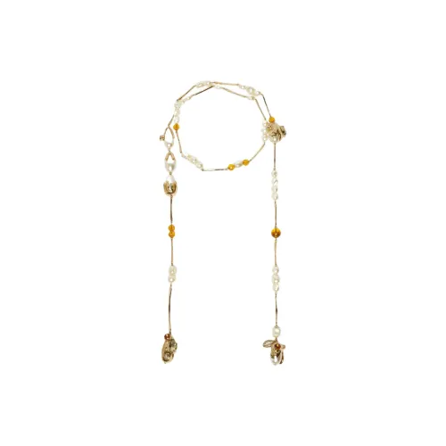 WEEKEND MaxMara Галванизированные металлические ожерелья Унисекс Золото