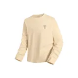 100% cotton, длинный рукав, хаки (с текстурированной нитью, логотип на груди в виде буквы)