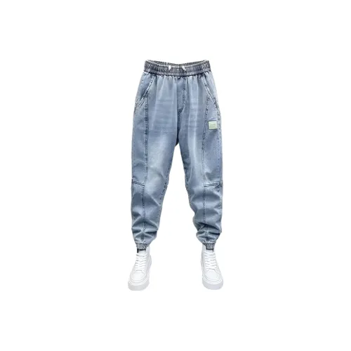 CAT'S PAW Синий Унисекс Джинсы