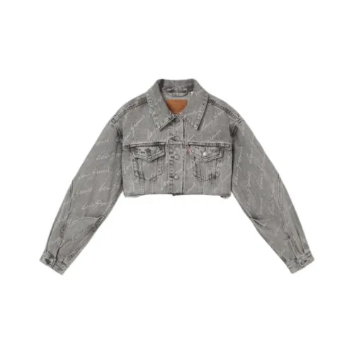 Levis Метеоритный серый Женские Джинсовые куртки