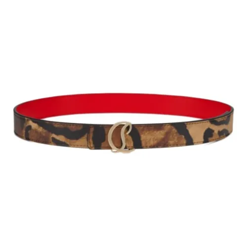 CL Коровья кожа Телячья кожа Кожаные ремни Женские Коричневый 2,5 см