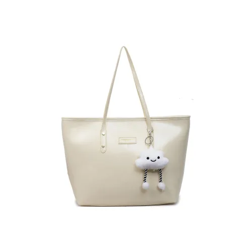 XOKY ПУ (полиуретан) Тоут Сумка Сумка для покупок Сумка на плечо Стандартная Женская Черная Желтая Кофейная Белая Кофейная